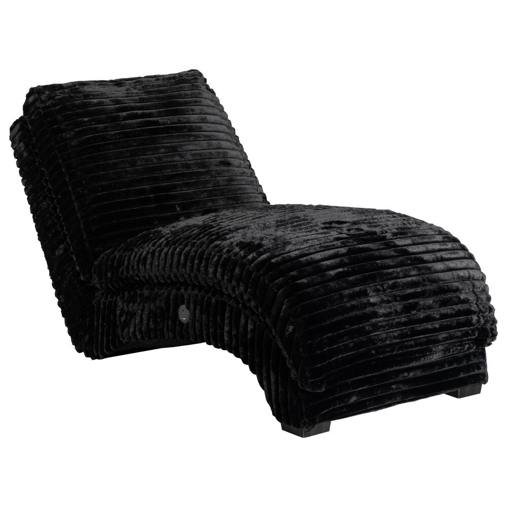 Mayberry Hill Nori Chaise with Heat and Massage in Masis Black, , large