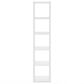HOMLUX 5-Cube Reversible Open Back Bookshelf in White, , large
