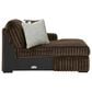 ASHLEY Midnight-Madness 4-Piece Right Facing Sectional with Chaise in Chocolate, , large