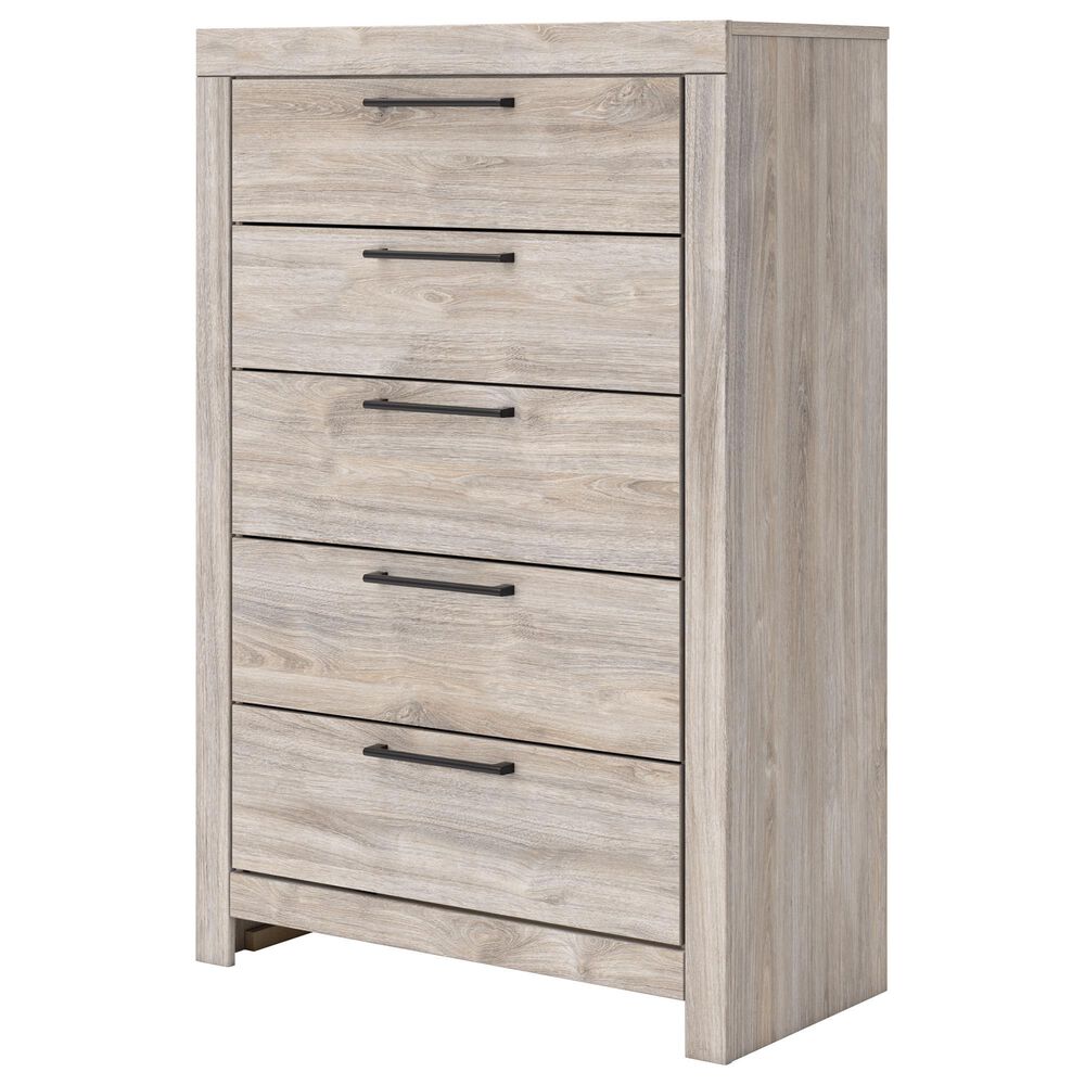 Ashley Broachmyn 5 Drawer Chest in Light Gray, , large