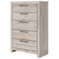 Ashley Broachmyn 5 Drawer Chest in Light Gray, , large