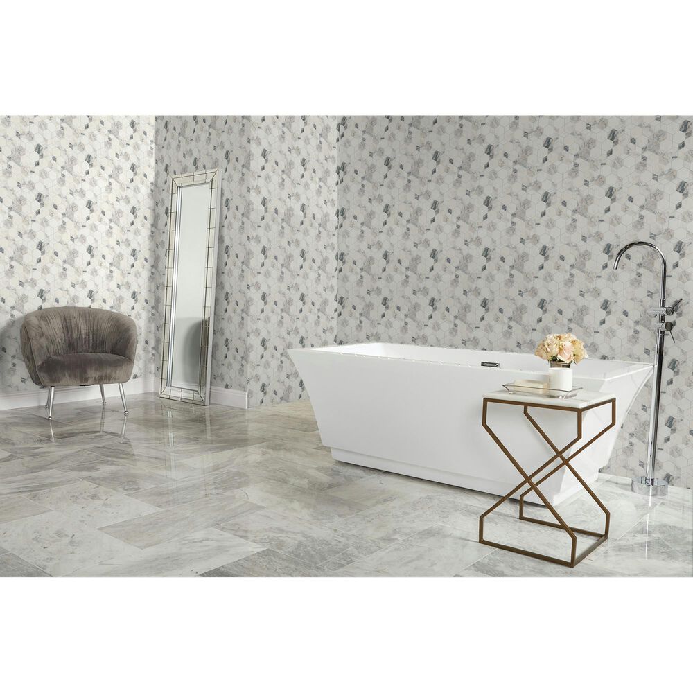 Dal-Tile Gamma Illusive 14&#39;&#39; X 16&#39;&#39; HYPNOTIC Natural Stone Mosaic Sheet, , large