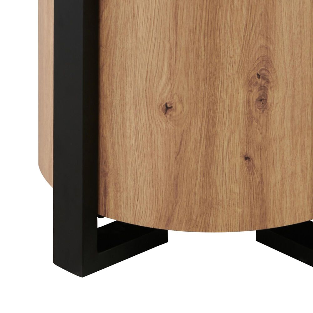 Steve Silver Furniture Darcie End Table in Natural and Black, , large