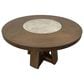 Riverside Furniture Delia Round Dining Table in Nouveau Walnut - Table Only, , large