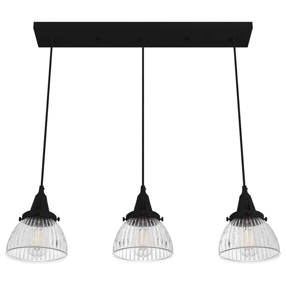 Hunter Cypress Grove 3-Light Linear Cluster in Natural Iron, , large
