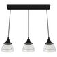 Hunter Cypress Grove 3-Light Linear Cluster in Natural Iron, , large