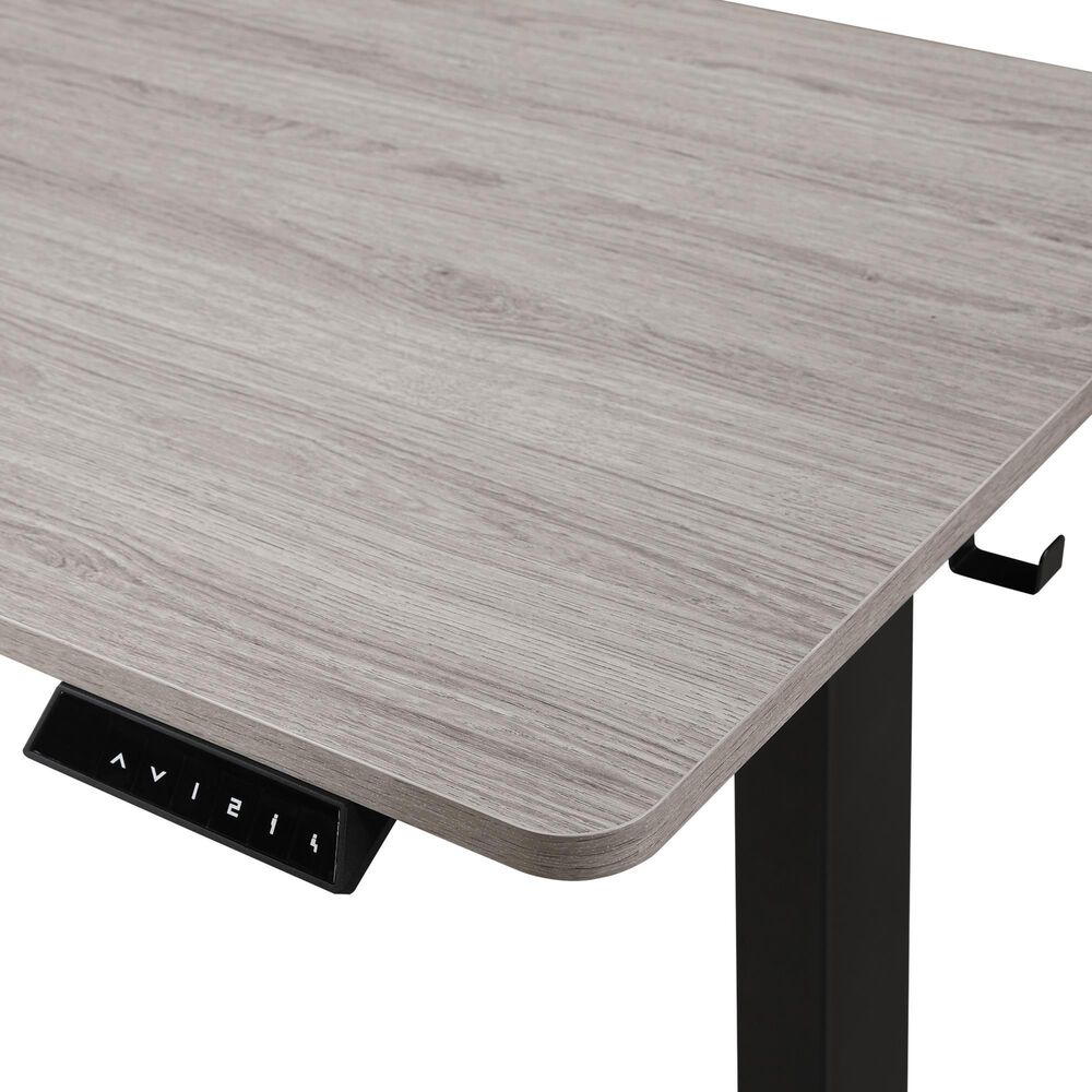 OSP Home Primo 48&quot; Electric Sit and Stand Desk in Black and Light Gray, , large