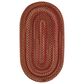Capel Homecoming 0048-500 5" x 8" Oval Rosewood Red Area Rug, , large