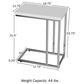 Timberlake Side Table in Glossy White and Chrome (Set of 2), , large