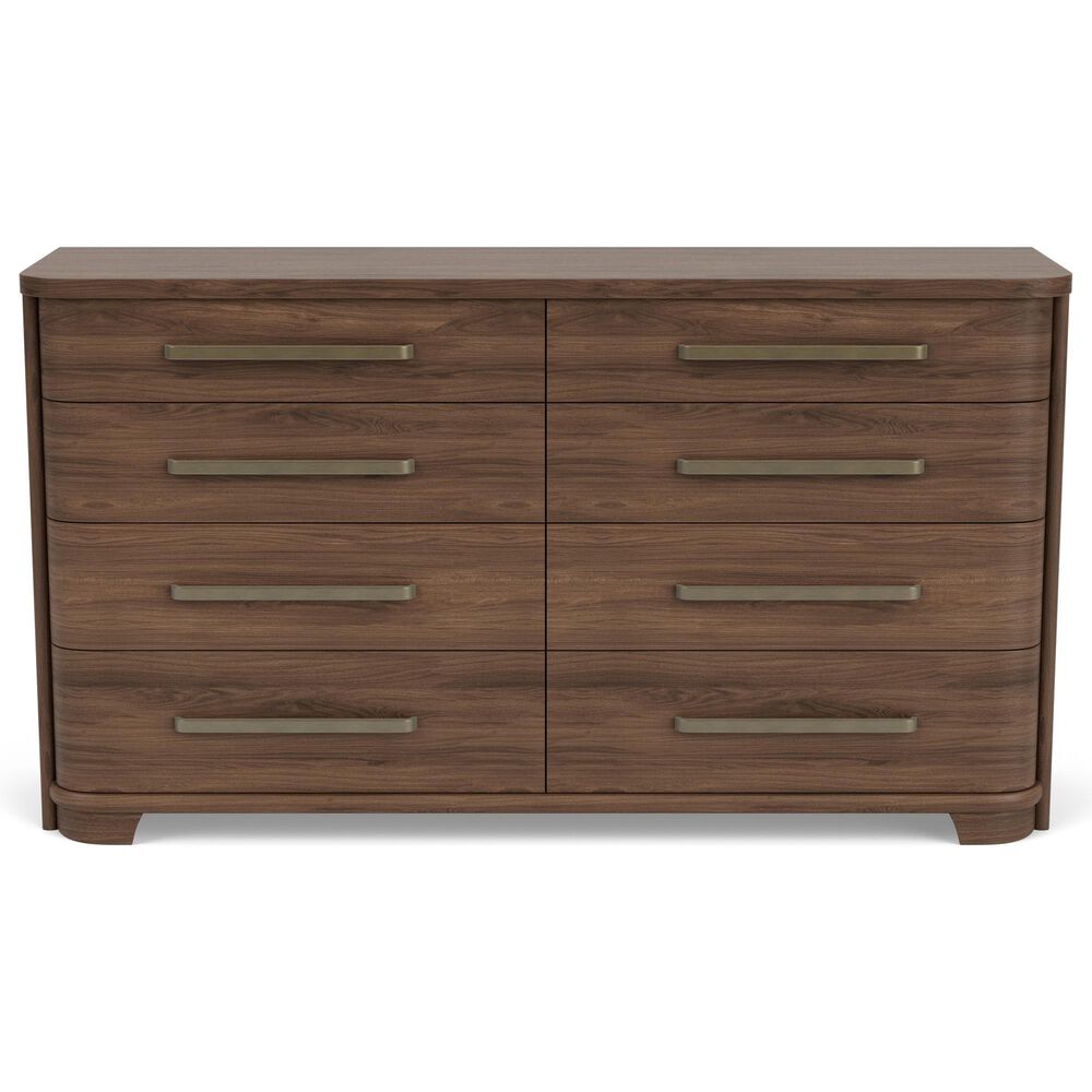 Riverside Furniture Delia 8-Drawer Dresser in Nouveau Walnut, , large