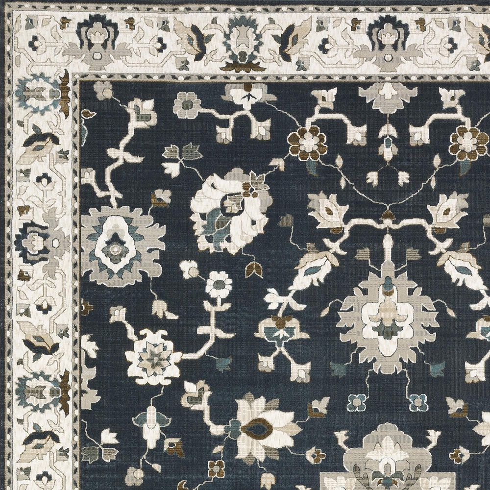 Oriental Weavers Ellington 2&#39;3&quot; x 7&#39;6&quot; Blue and Beige Runner, , large