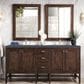 James Martin Vanities Addison 72" Double Bathroom Vanity in Mid Century Acacia with 3 cm Charcoal Soapstone Quartz Top and Rectangular Sinks, , large