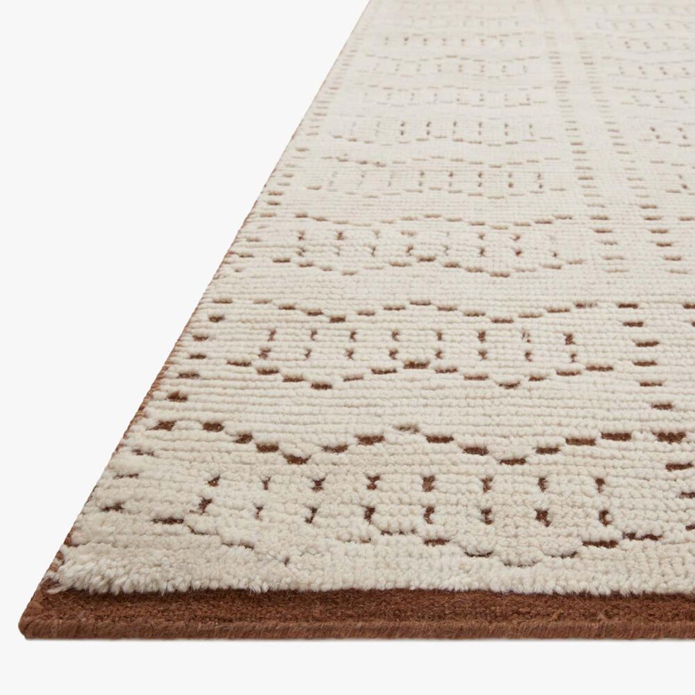 Loloi Walker 2&#39; x 3&#39; Rust and Ivory Area Rug, , large