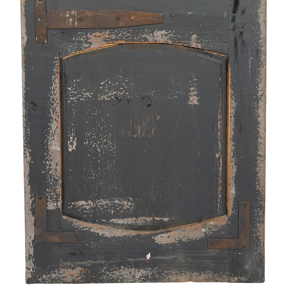 Maple and Jade 57&quot; x 16&quot; Gate Wall Decor in Dark Gray and Brown, , large