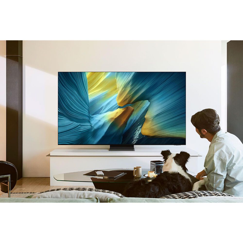 Samsung 77" Class S95F OLED 4K Vision AI in Black - Smart TV with Titan Black Q-Series 11.1.4 Channel Soundbar System, , large