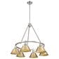 Golden Lighting Orwell 6-Light Chandelier with Brushed Champagne Bronze Shade in Chrome, , large