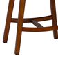 Linon Home Decor Culver Counter Stool with Black Cushion in Brown (Set of 2), , large