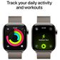 Apple Watch Series 11 (GPS+Cellular) 42mm Titanium Case with Milanese Loop in Natural and 2-Year AppleCare+, , large