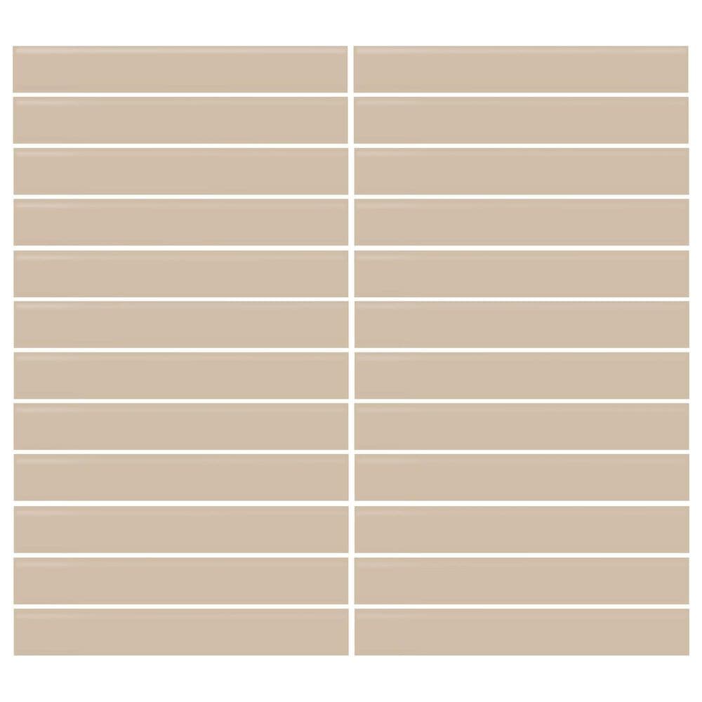 Dal-Tile Color Wheel Urban Putty 12"" X 10""Ceramic Mosaic Sheet, , large