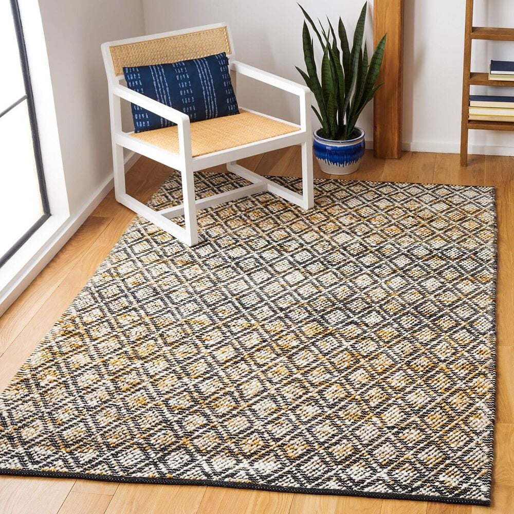 Safavieh Natura NAT615C 4&#39; x 6&#39; Ivory and Yellow Area Rug, , large