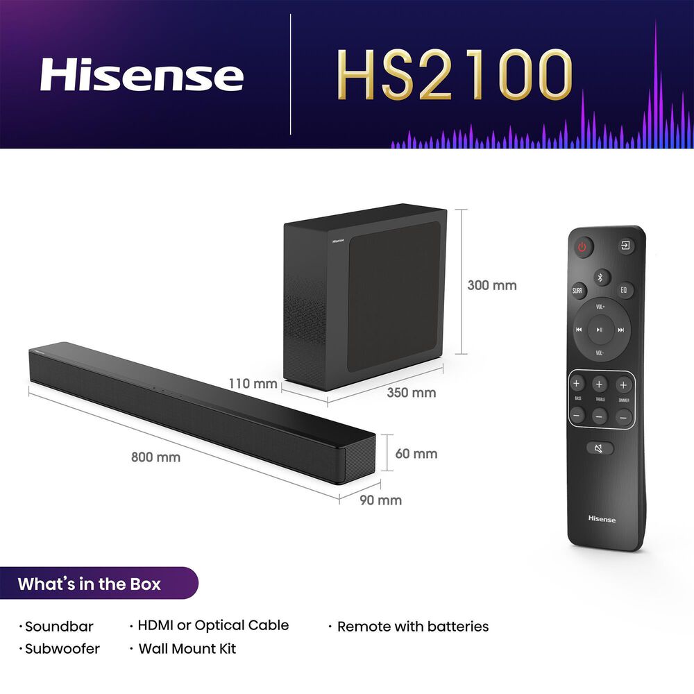 Hisense 50" Class QD6 Series QLED 4K UHD - Smart Vidaa TV with 2.1 Channel Soundbar System in Black, , large