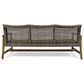 Hearth and Haven Hampton Outdoor Wicker Sofa with Wooden Frame in Grey and Natural, , large