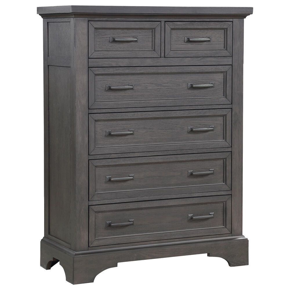 Davis International Prescott 5 Piece Queen Storage Panel Bedroom Set in Gray Oak, , large