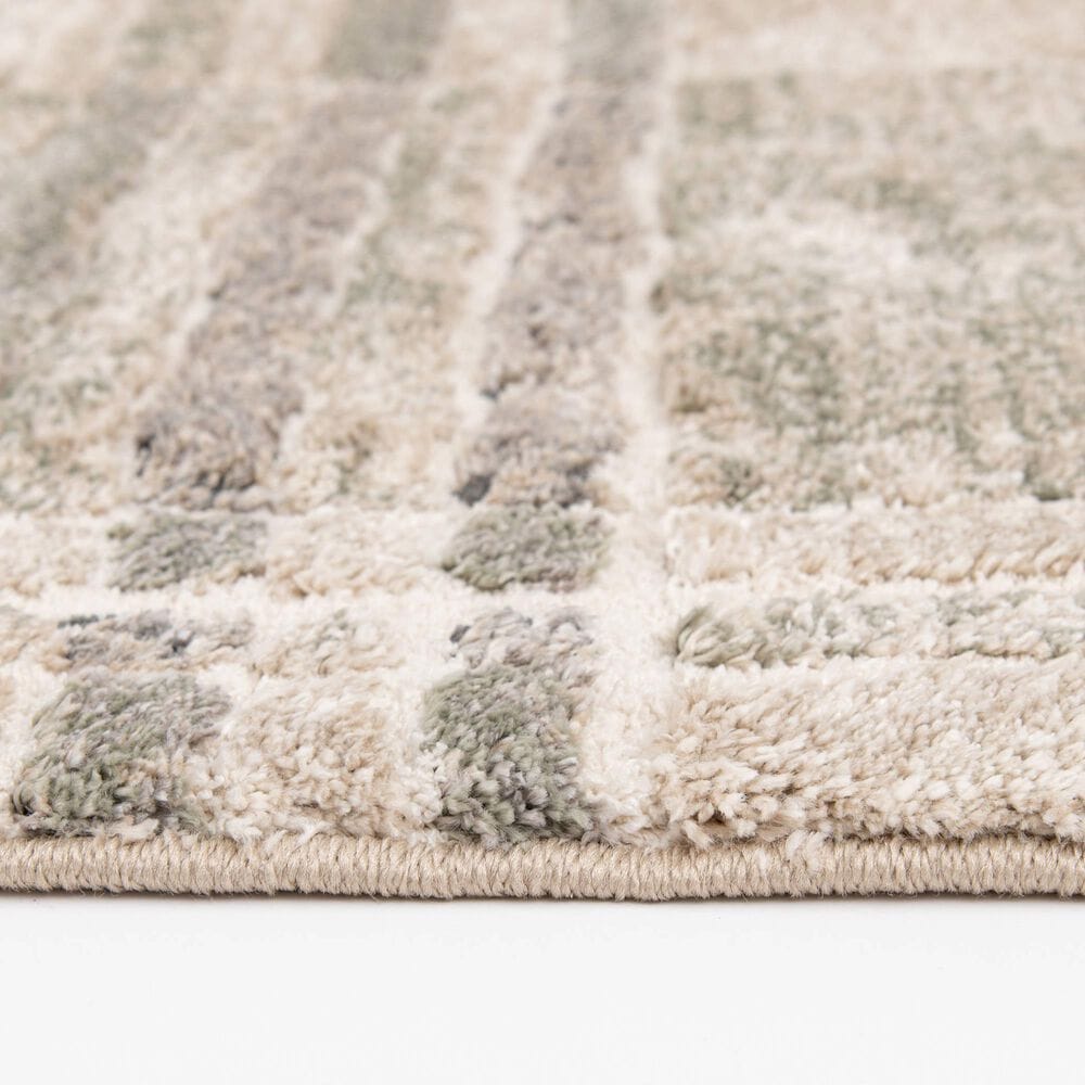 Central Oriental Stonington Reni Oatmeal and Sage 7'10" x 9'10" Area Rug, , large