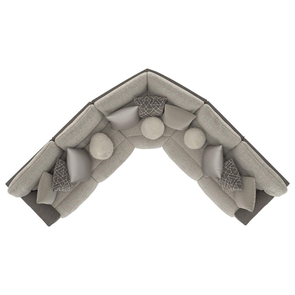 Catnapper Rendezvous 5-Piece Power Reclining Symmetrical Sectional in Slate and Fawn, , large