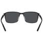 Rayban Glasses Sunglasses with Dark Grey Lenses in Polished Black on Black, , large