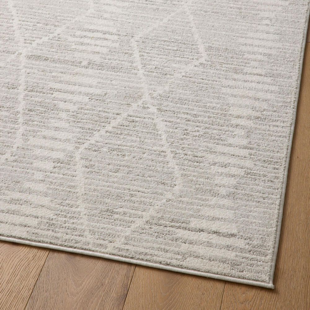 Loloi II Kamala 5&#39;3&quot; x 7&#39;9&quot; Ivory and Silver Area Rug, , large