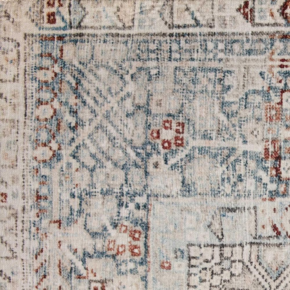 Chris Loves Julia x Loloi Jules 7&#39;6&quot; x 9&#39;6&quot; Natural and Ocean Area Rug, , large