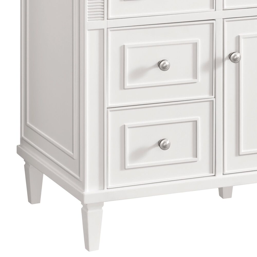 James Martin Vanities Lorelai 48&quot; Single Vanity in Bright White with 3 cm Parisien Bleu Quartz Top, , large