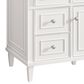 James Martin Vanities Lorelai 48" Single Vanity in Bright White with 3 cm Parisien Bleu Quartz Top, , large