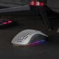 Arozzi Favo Ultra Lightweight Customizable RGB Gaming Mouse with Honeycomb Pattern, Pixart 3389 Sensor, and Omron 20M Switches - Grey, , large