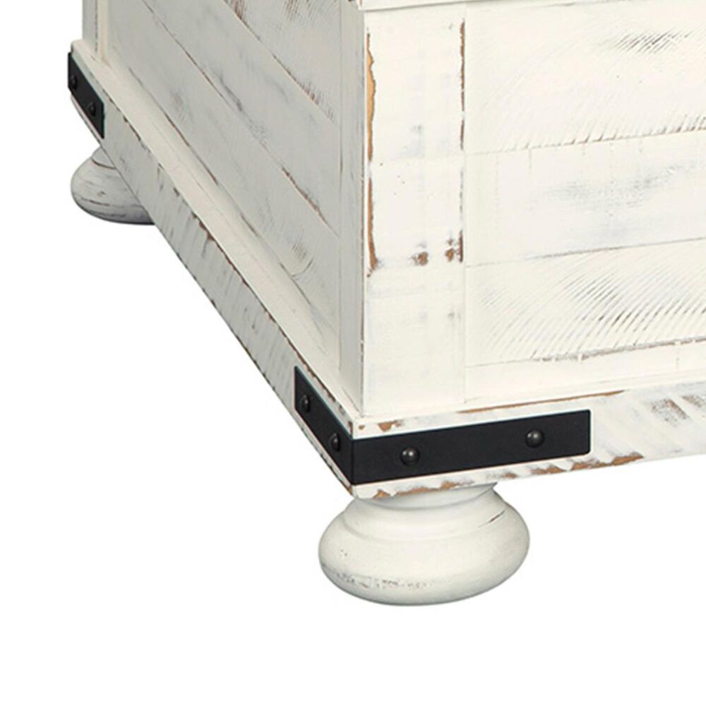 Ashley Wystfield Lift Top Cocktail Table in Vintage White and Warm Brown, , large