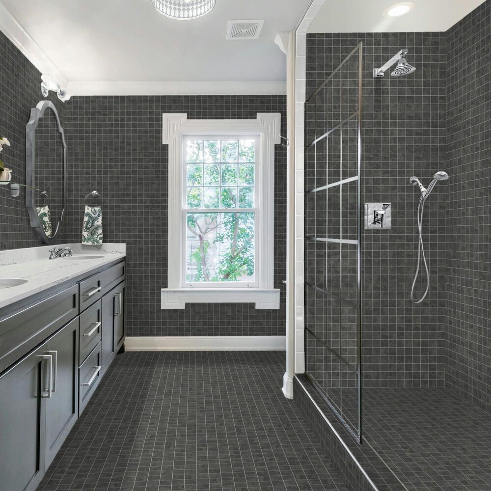 Dal-Tile Haddonstone Velvet 2" x 2" on 12" x 12" Porcelain Mosaic Sheet, , large