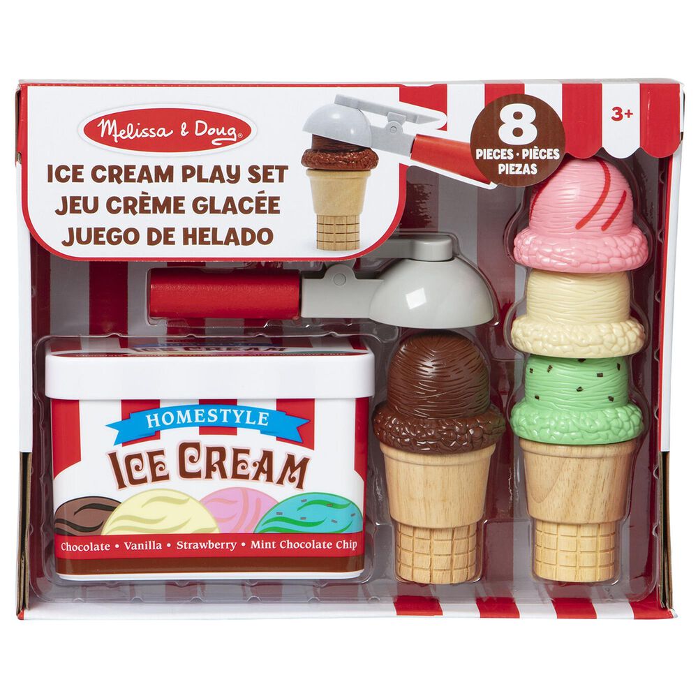 Melissa &amp; Doug Scoop and Stack Ice Cream Cone Playset, , large