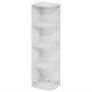 HOMLUX 4-Tier Corner Open Shelf Bookcase in White, , large