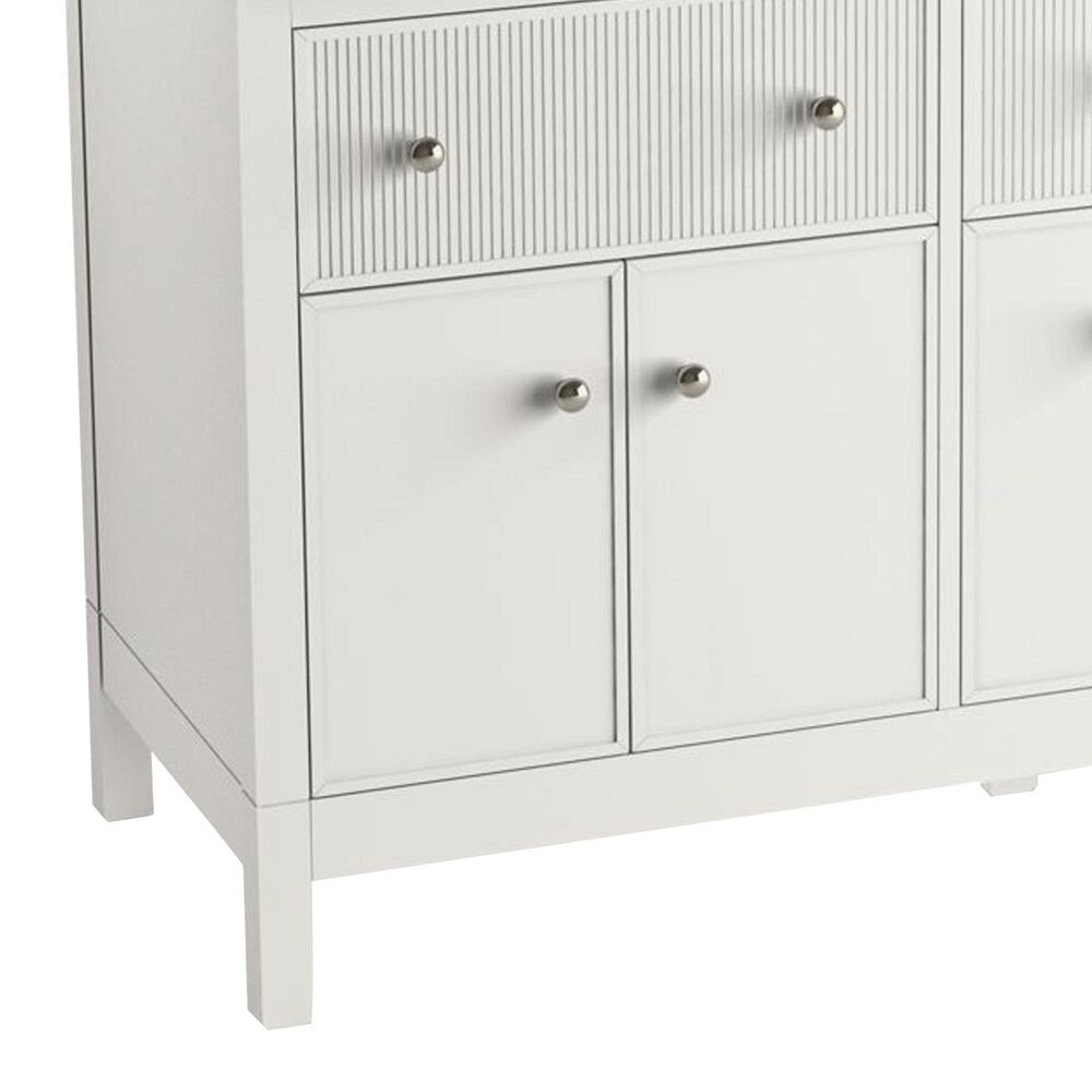 Kohler Malin 60" Double Bathroom Vanity in White with 3 cm White Quartz Top and Rectangular Sinks, , large