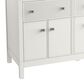 Kohler Malin 60" Double Bathroom Vanity in White with 3 cm White Quartz Top and Rectangular Sinks, , large