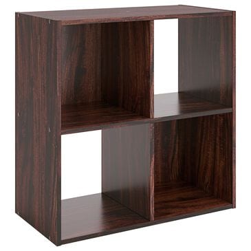 Ashley Glosmount 4-Cube Organizer in Cherry and Light Brown, , large