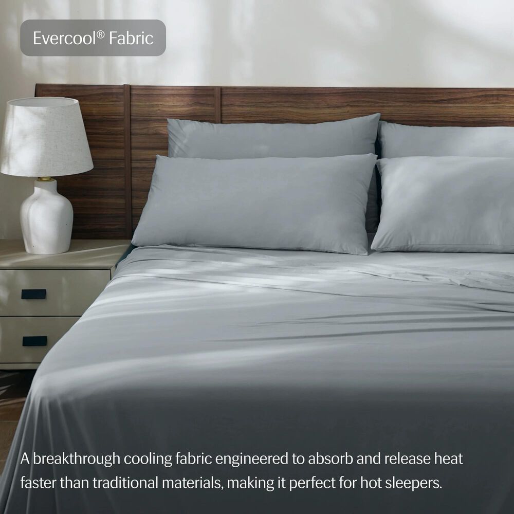 Rest Evercool 4-Piece California King Sheet Set in Cool Gray, , large