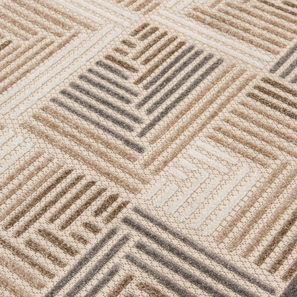 Central Oriental Fontana Halden 3&#39;1&quot; x 5&#39;3&quot; Cream and Brown Area Rug, , large
