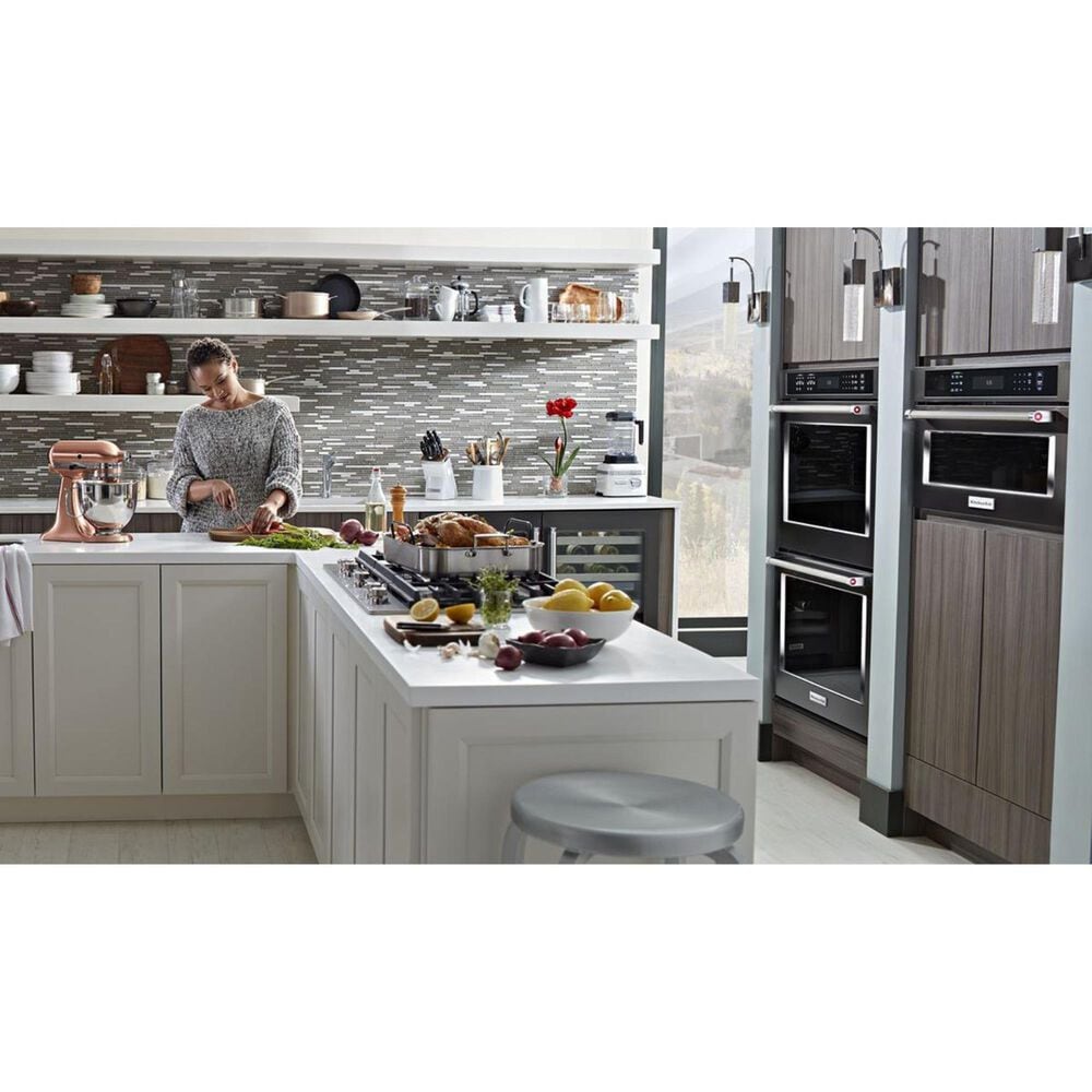 KitchenAid 30&quot; Built-In Microwave Oven with Convection Cooking in Black Stainless, , large