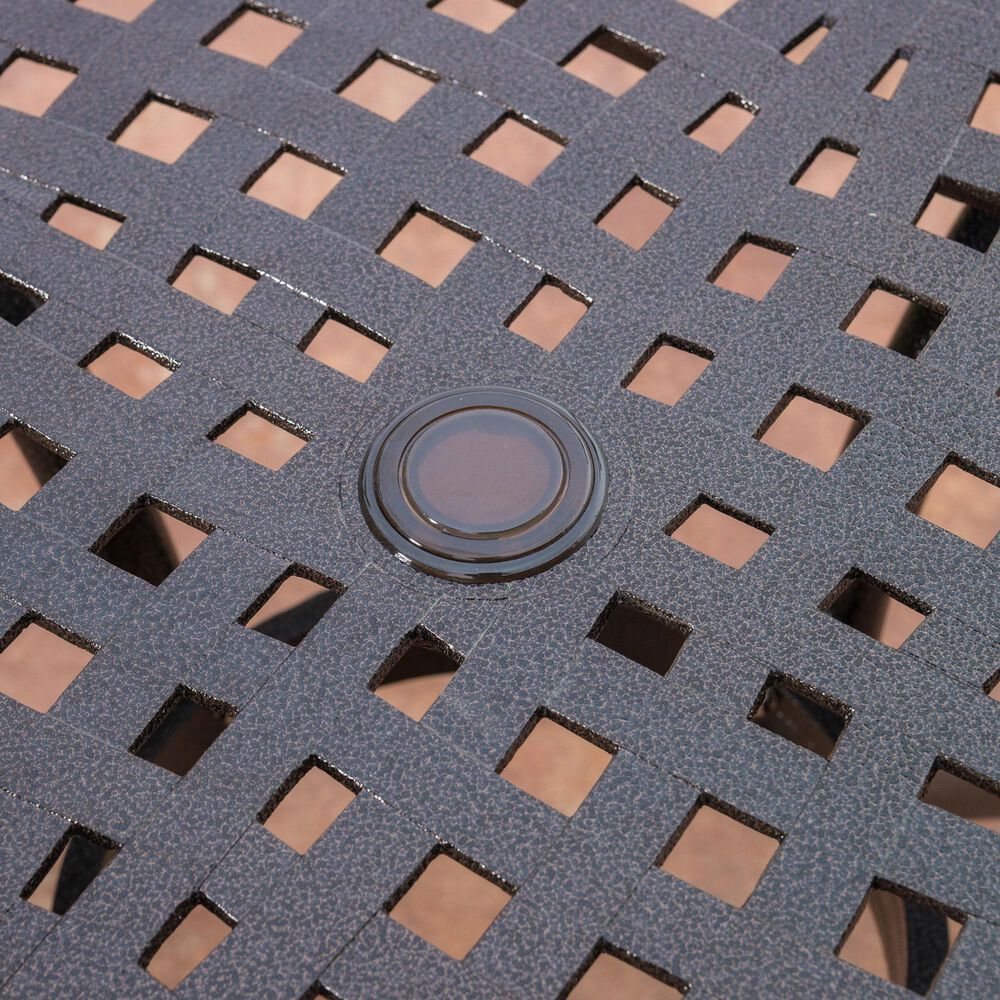 Hearth and Haven Phoenix Outdoor Round Dining Table in Bronze - Table Only, , large