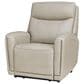 Kelsey Nosal Pincara Power Auto Glide Recliner with Adjustable Headrest in Bone, , large