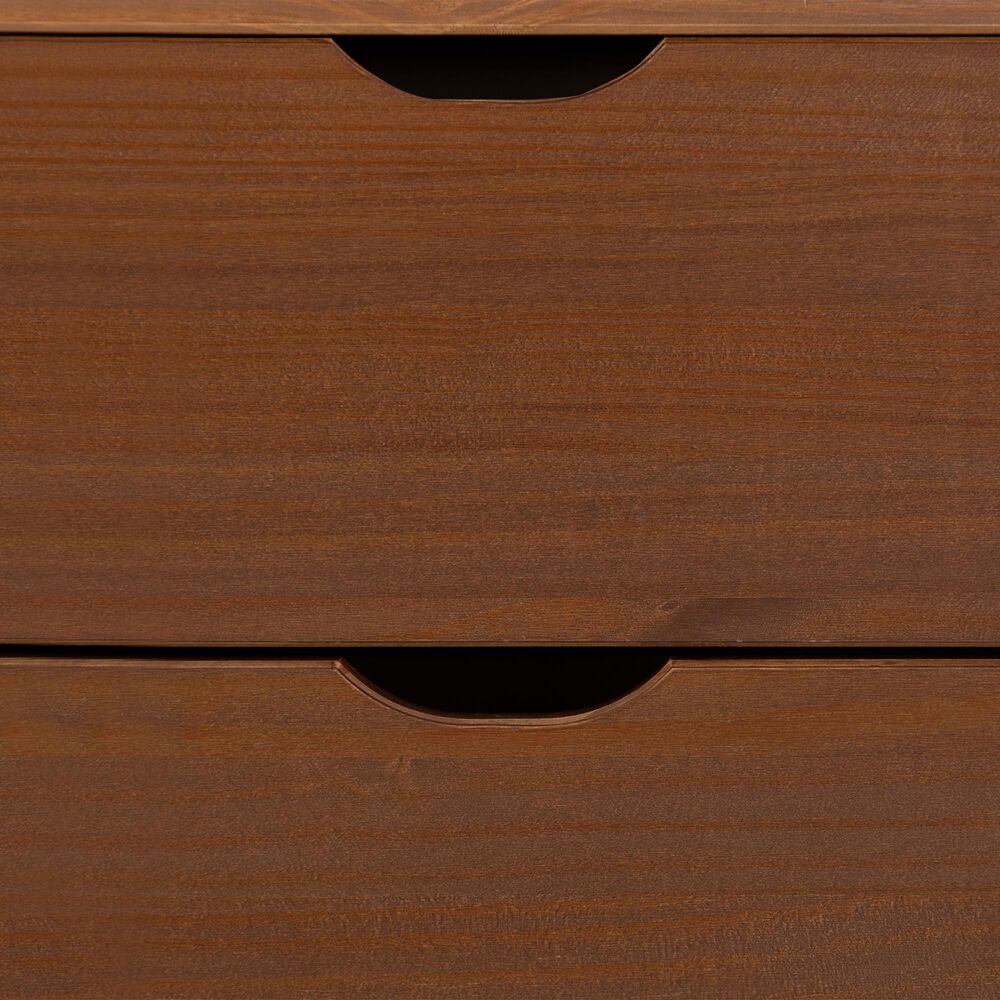 Linon Home Decor Polly 3-Drawer Nightstand in Walnut, , large