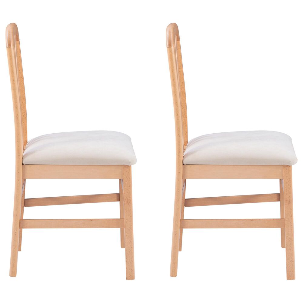 Linon Home Decor Pamela Side Chair in Natural (Set of 2), , large