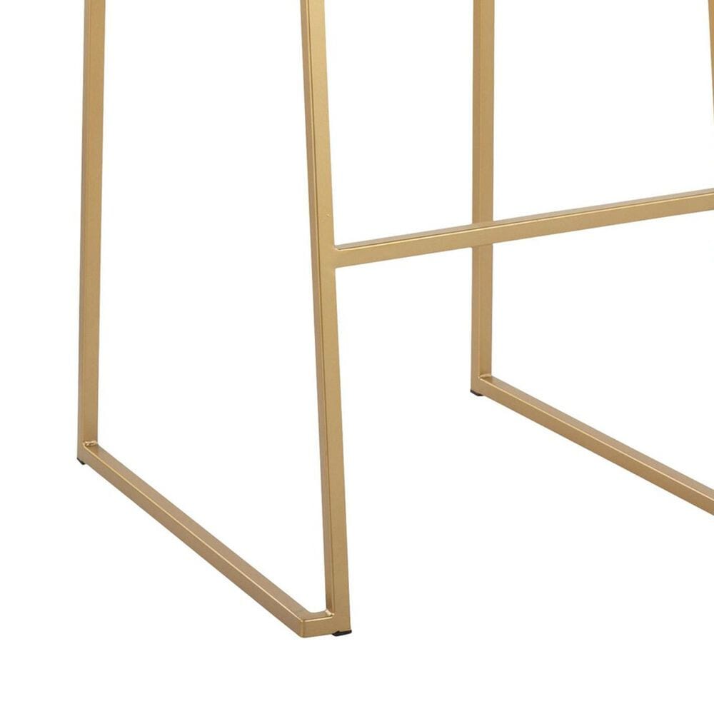 Lumisource Mara Barstool with Grey Cushion in Gold &#40;Set of 2&#41;, , large